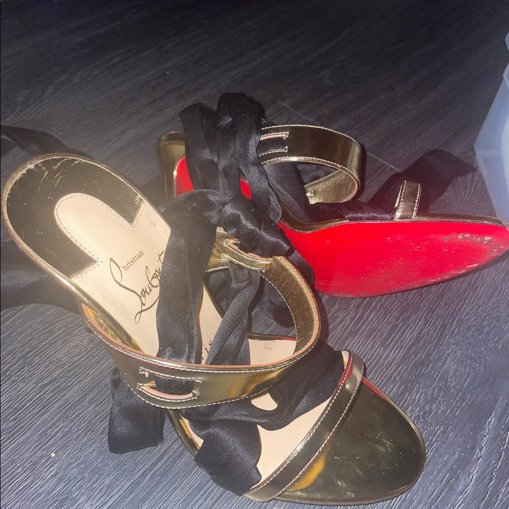 Christian Louboutin Tie Up Heels - Picture 7 of 11